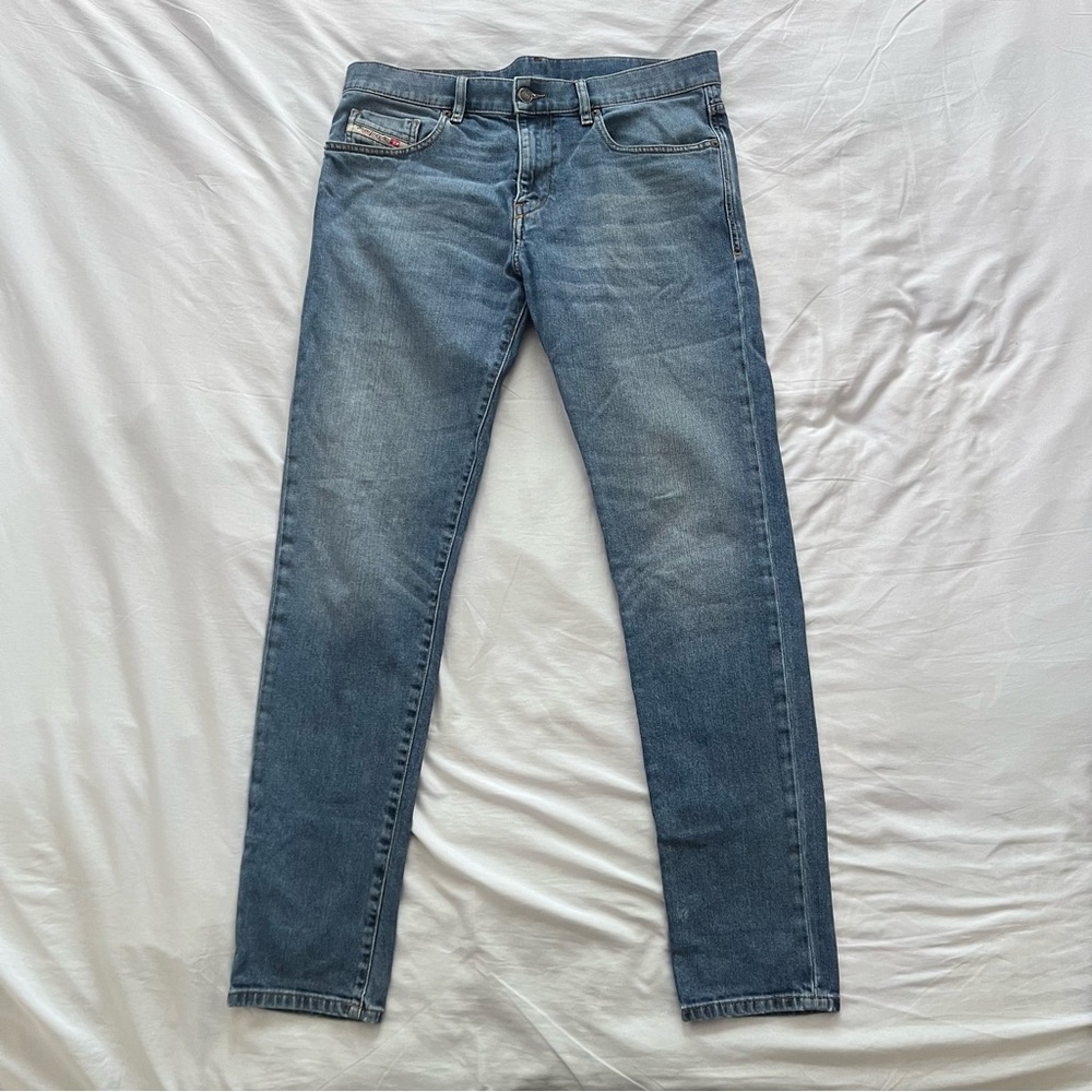 DIESEL D-Strukt Denim Jeans Size W33 L32 Blue Slim Fit Wash STRETCH